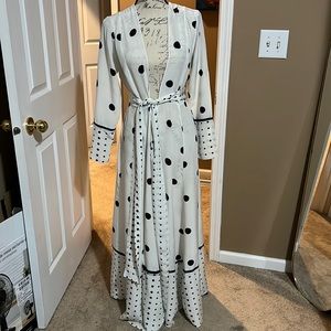 WE ARE LEONE silk shirtdress/duster/coverup